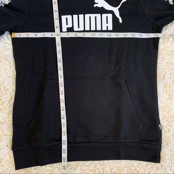 Puma Sweatshirt Puma Logo Amplified Terry Hoodie - Picture 14 of 15